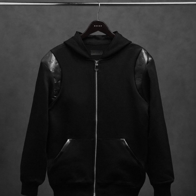 RUCAS “Embosed Paisley Leather” Zip Hoodie
