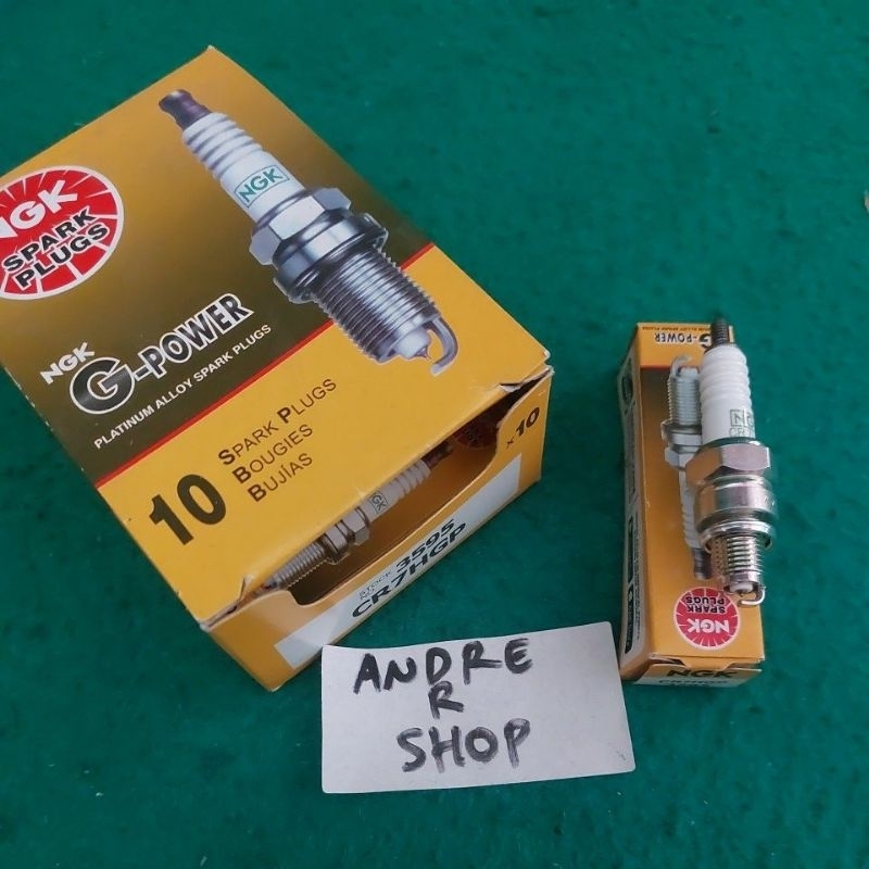 BUSI RACING NGK G POWER CR7HGP PLATINUM MIO GRAND JUPITER SHOGUN MIOJ SMASH ORIGINAL NGK