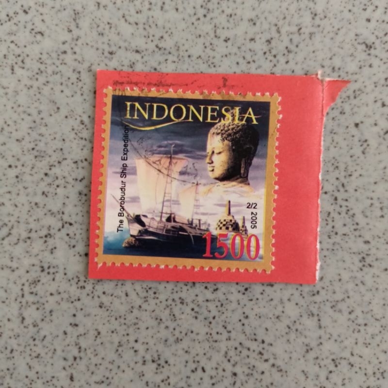 

Perangko Indonesia used ekspedisi kapal Borobudur