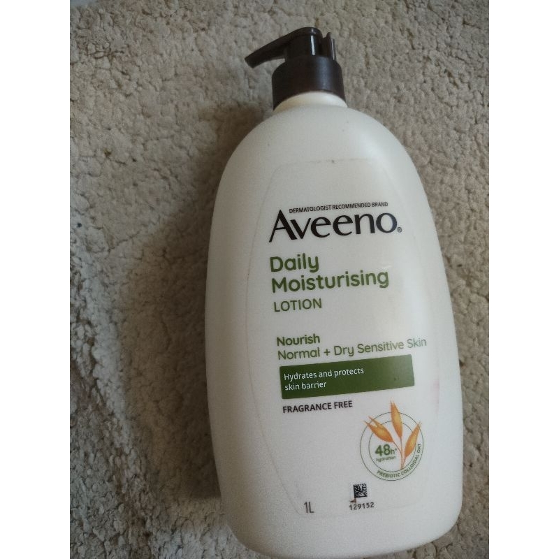 Aveeno Daily Moisturizing Body Lotion Fragrance Free Sensitive Skin 1L