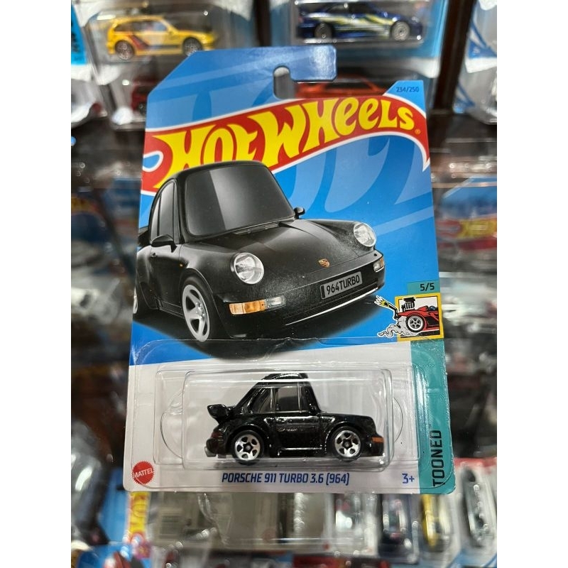 hot wheels porsche 911 turbo tooned hitam