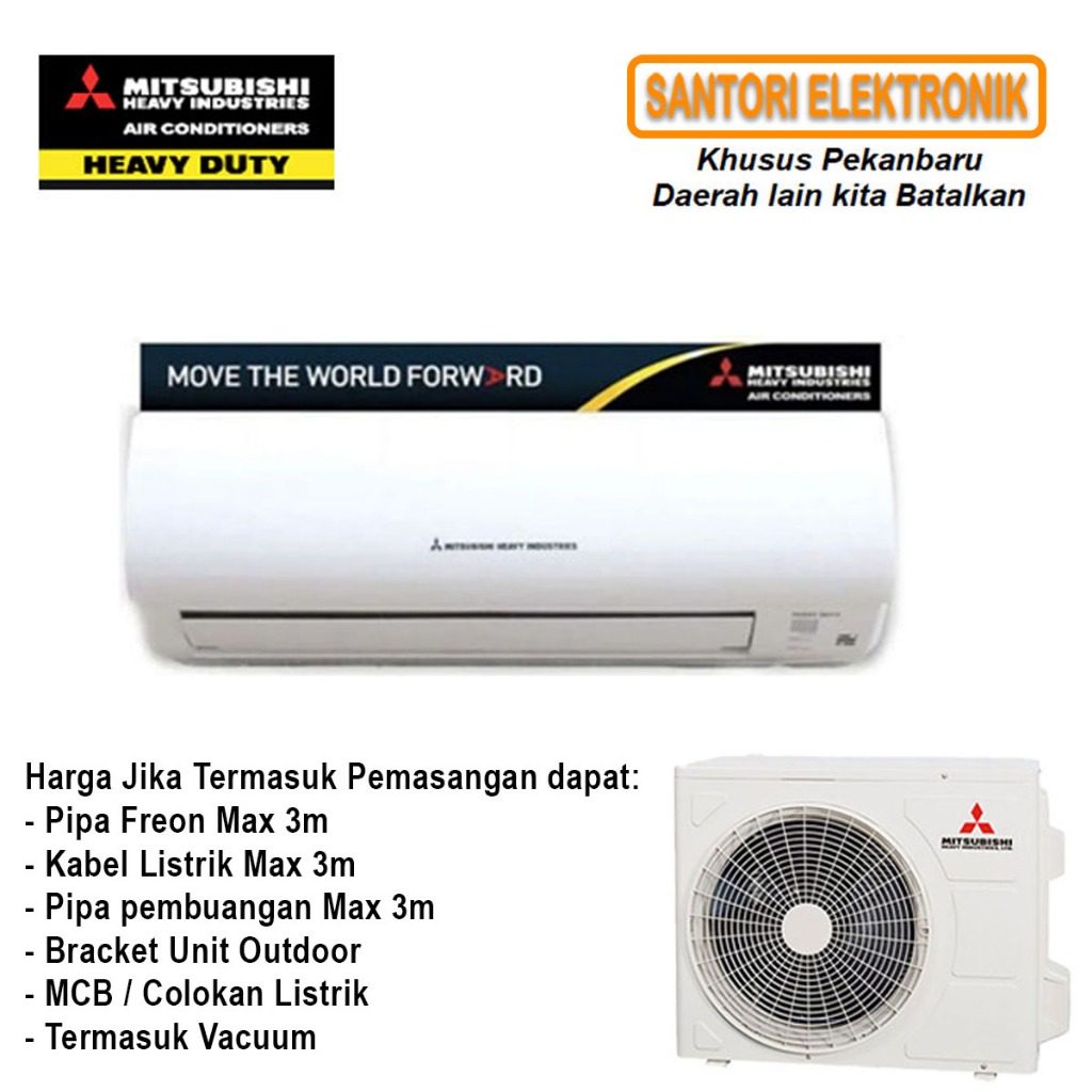 AC STANDARD MITSUBISHI 1/2 PK SRK05CR-S3 PEKANBARU