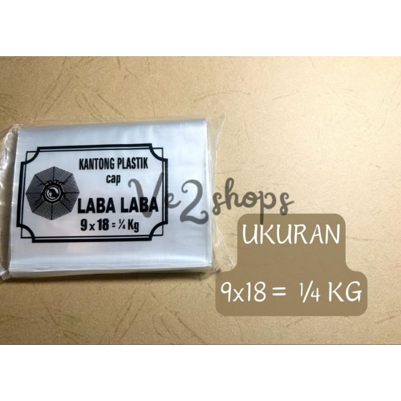 Plastik Bening Laba laba 1/4 kg