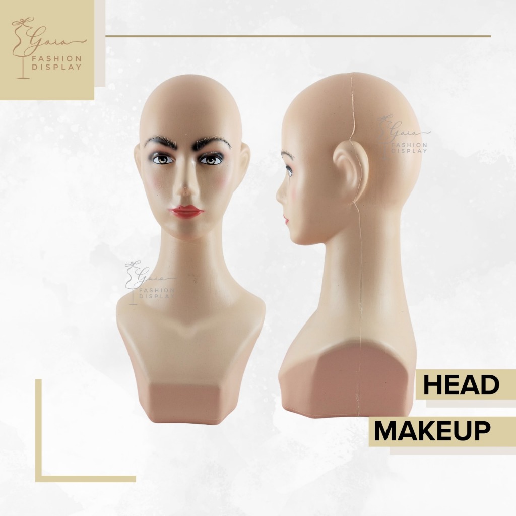 Display Jilbab Patung  Kepala Manekin Hijab Patung Kepala Dewasa Makeup Patung Kerudung (BH)
