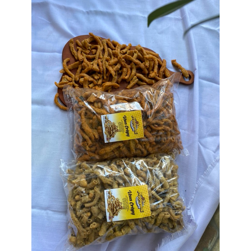 

BUNDLING 500+500 gr Keripik Usus Pedas + Original terenak krispi Premium