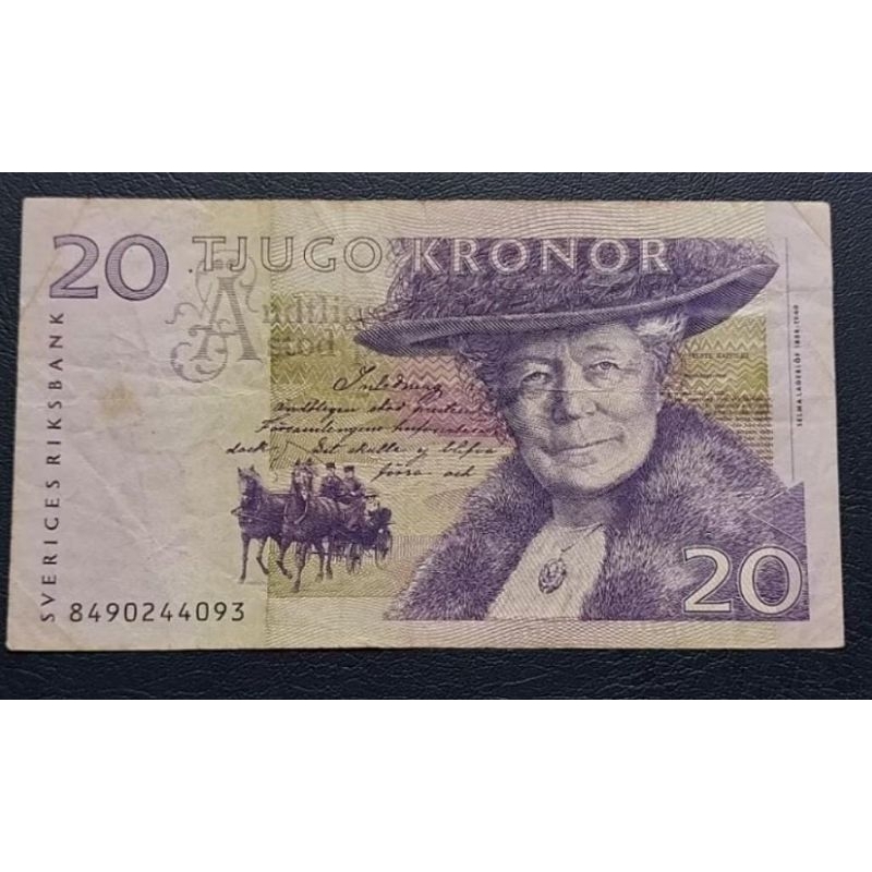 Uang 20 krona Swedia Original 100 %