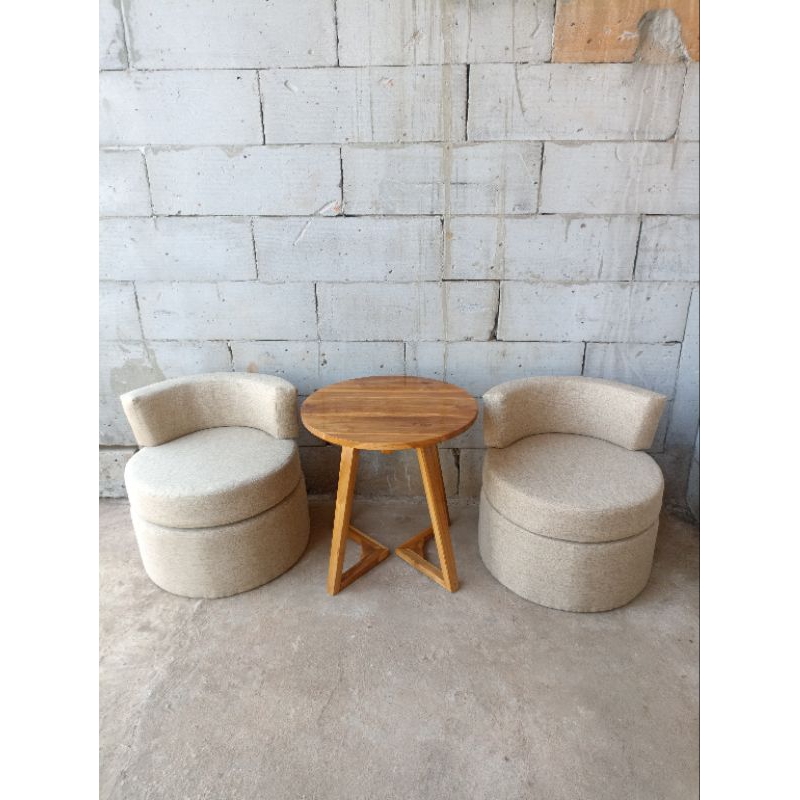 set sofa bulat minimalis | sofa teras | sofa tamu