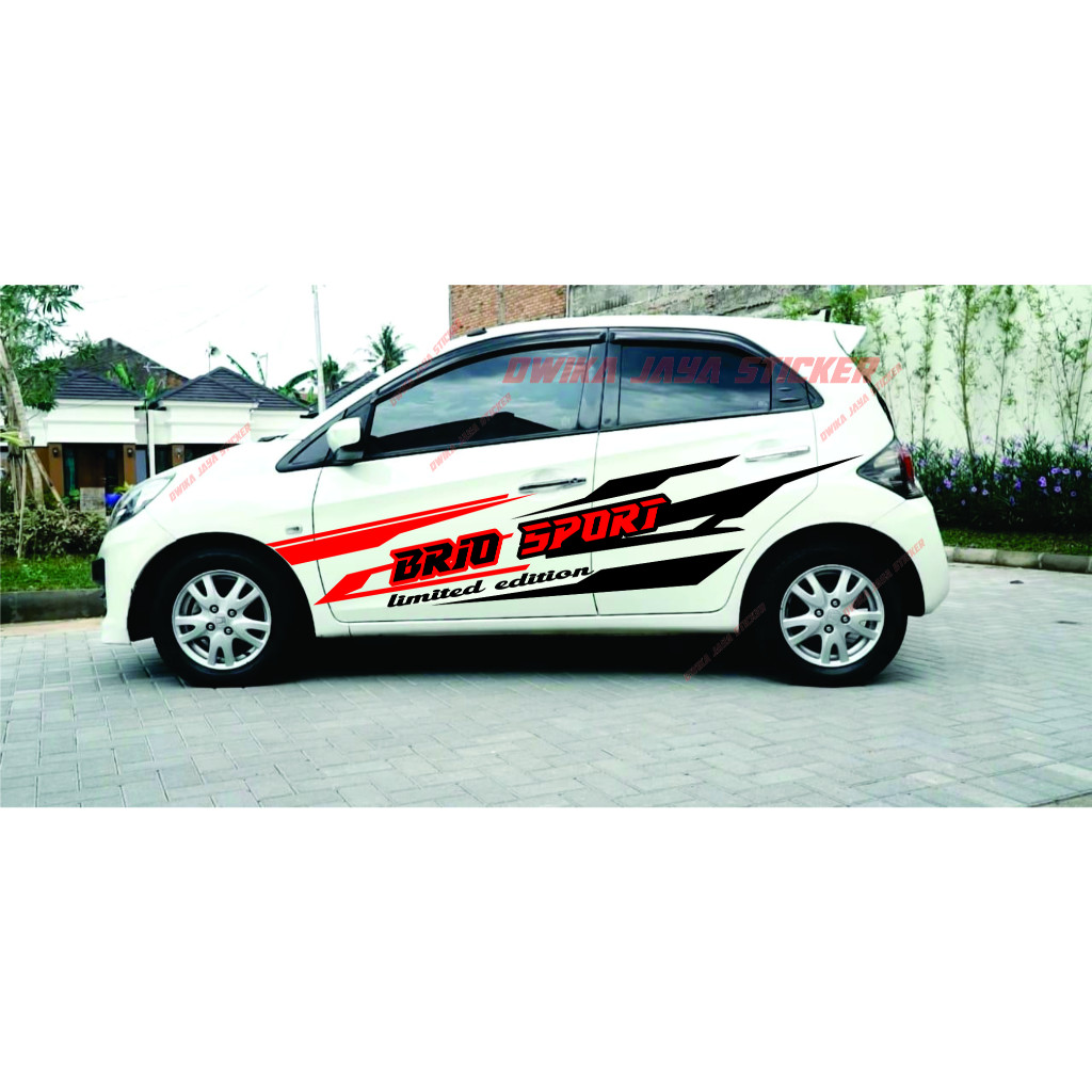 Stiker mobil HONDA ALL NEW BRIO stiker mobil brio sticker brio stya sticker all new brio satya