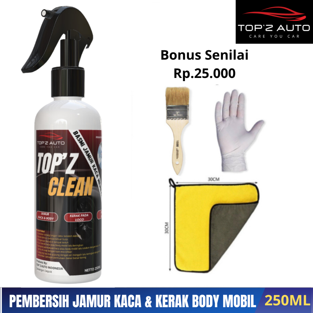Topz Clean Bukan Mr Poang atau Opank Bukan Strong Clean Obat Cairan Pembersih Jamur Kaca dan Body Mo