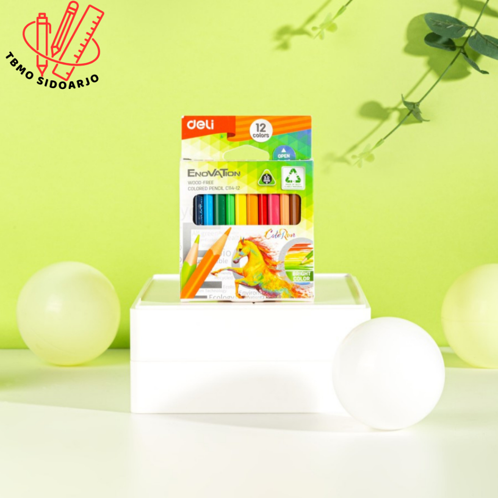 

TBMO Deli Colored Pencil / Pensil Warna 12Warna Bentuk Segitiga EC114 - 12 pcs