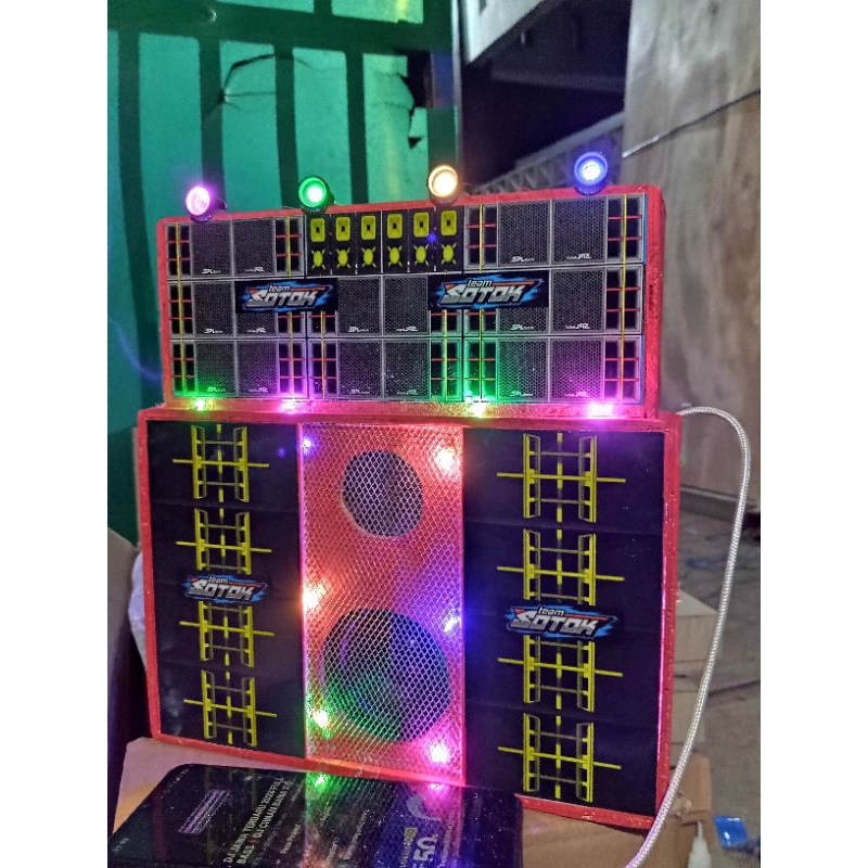 sound system miniatur fullset siap bunyi