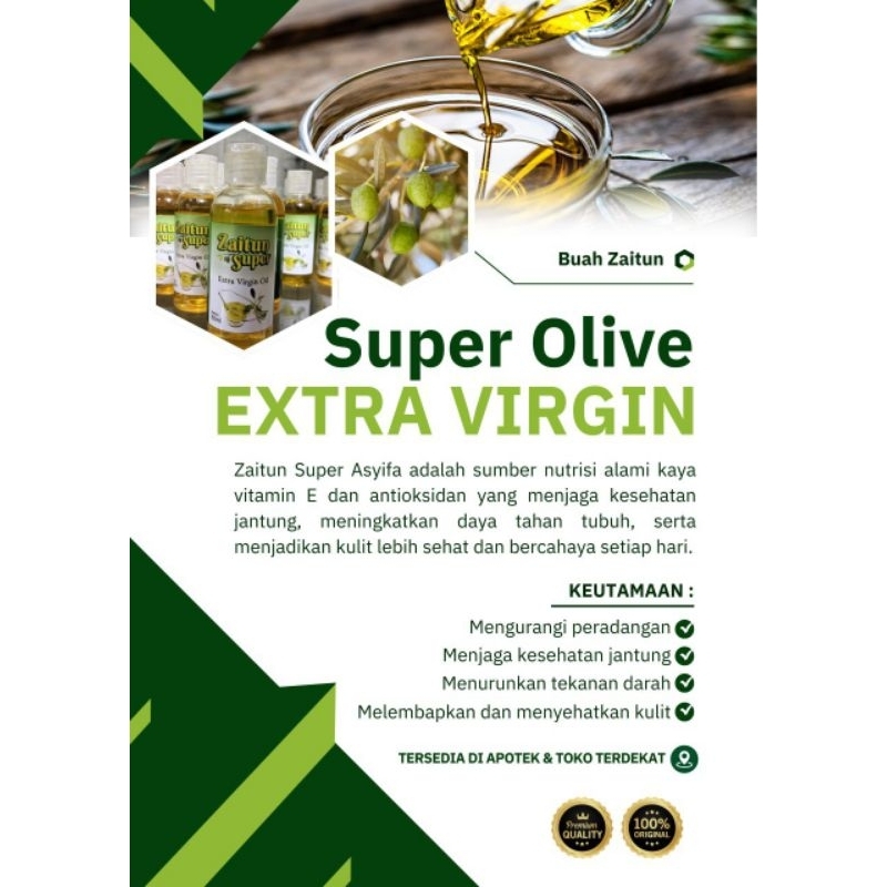 

Minyak Zaitun Super Olive Extra Virgin