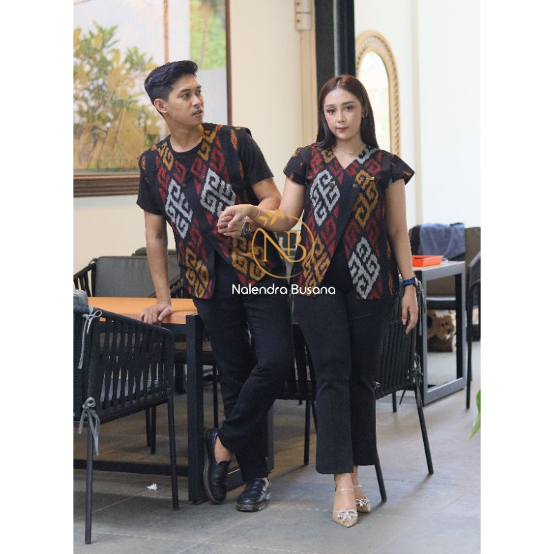READY STOCK BAJU TENUN VEST TENUN WANITA ROMPI TENUN PRIA OUTER TENUN BLEZER TENUN CARDIGAN TENUN SE