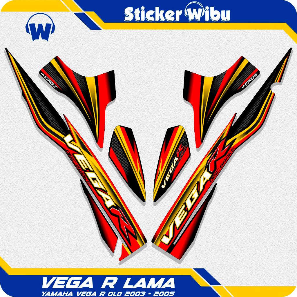 Striping Vega R Lama Motif N14 Stiker Vega R Sticker Vega Rr Setriping Vega R Variasi Ori