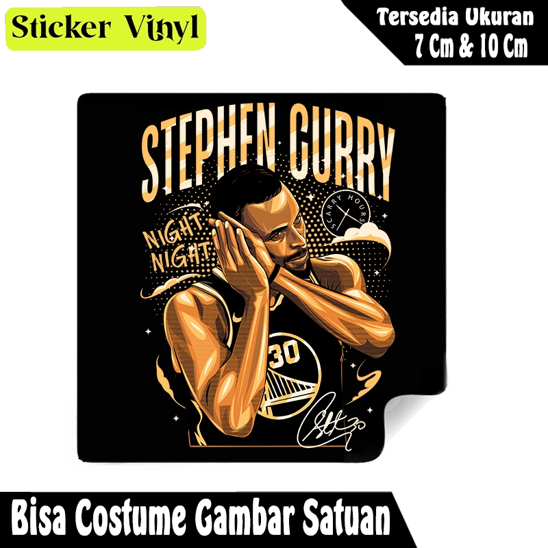 

Radit667 Stiker Sticker Pemain Basket nightnight-stephen curry Bahan Vynil Tahan Air Bisa Custom Gambar