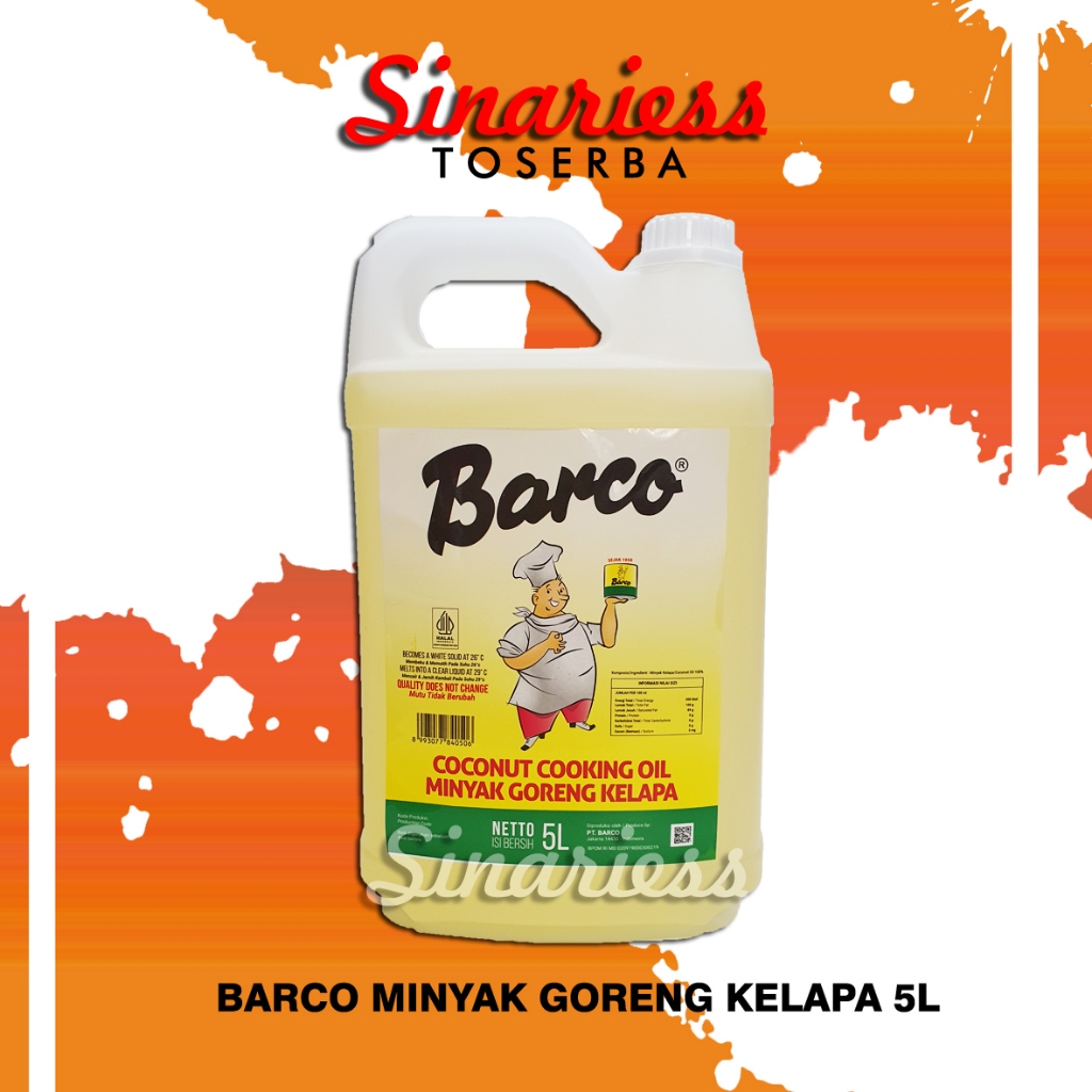 

Barco Minyak Goreng Kelapa 5L | Coconut Cooking Oil 5 Liter