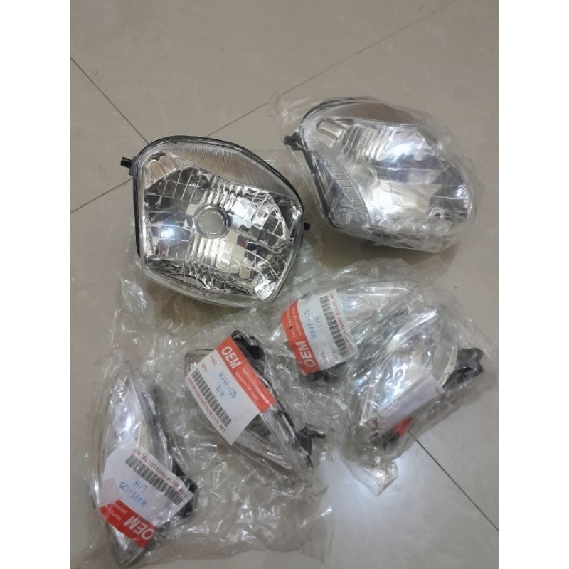 lampu set karisma bagol reflektor depan sein lampu stop