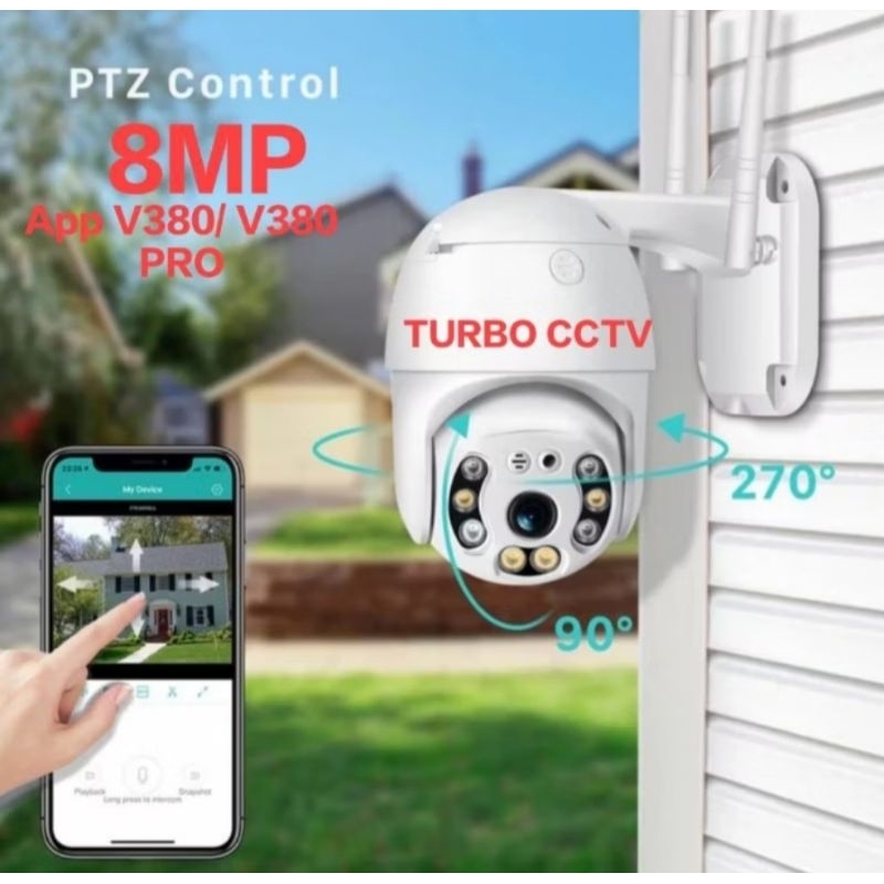 IP CAM V380 OUTDOOR 5MP / SMART WIFI V380 PANTAU JARAK JAUH
