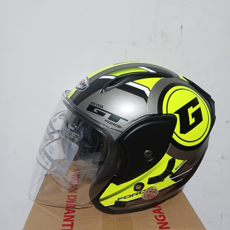 Helm SNI Half Face Dewasa GHM Revo G Force Double Visor Termurah Terlaris