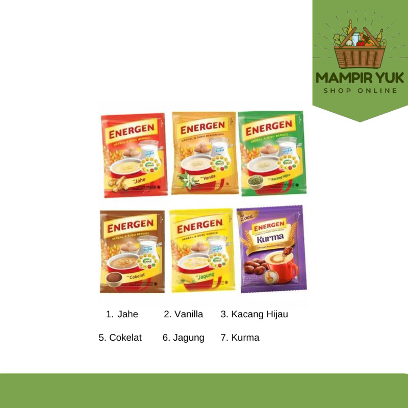 

Energen semua varian 1 renteng | mampiryuk