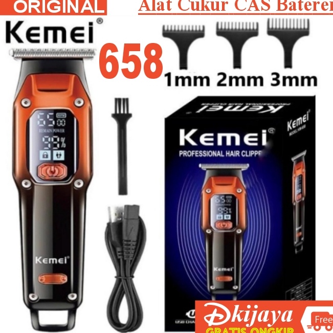 Murah Istimewa  Alat Cukur Rambut KM 658 Kemei hair trimmer Cukur kumis jenggot KM658 KEMEI 658