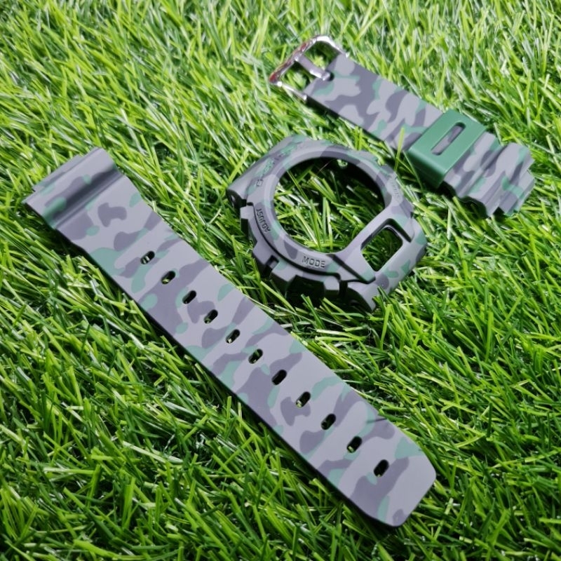 BNB BEZEL N STRAP GSHOCK G-SHOCK DW6900 DW-6900 DW6600 GREEN CAMO B