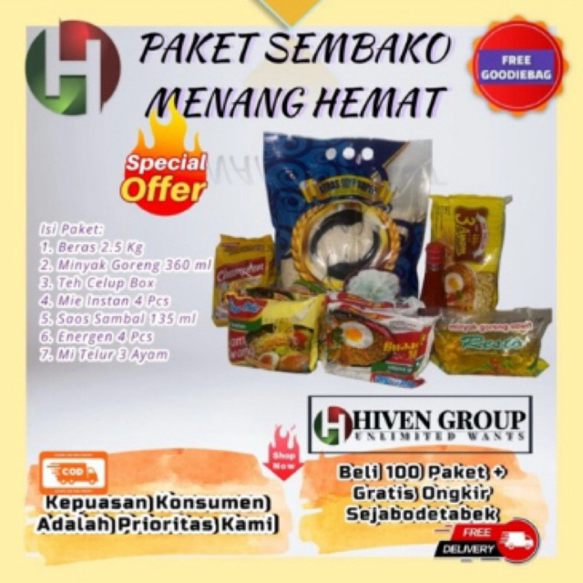 

PAKET SEMBAKO MENANG HEMAT