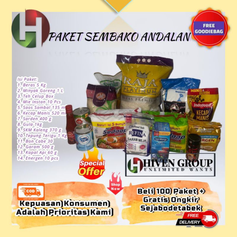 

PAKET SEMBAKO MINGGUAN KELUARGA