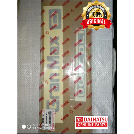 stiker bagasi grand max ORIGINAL