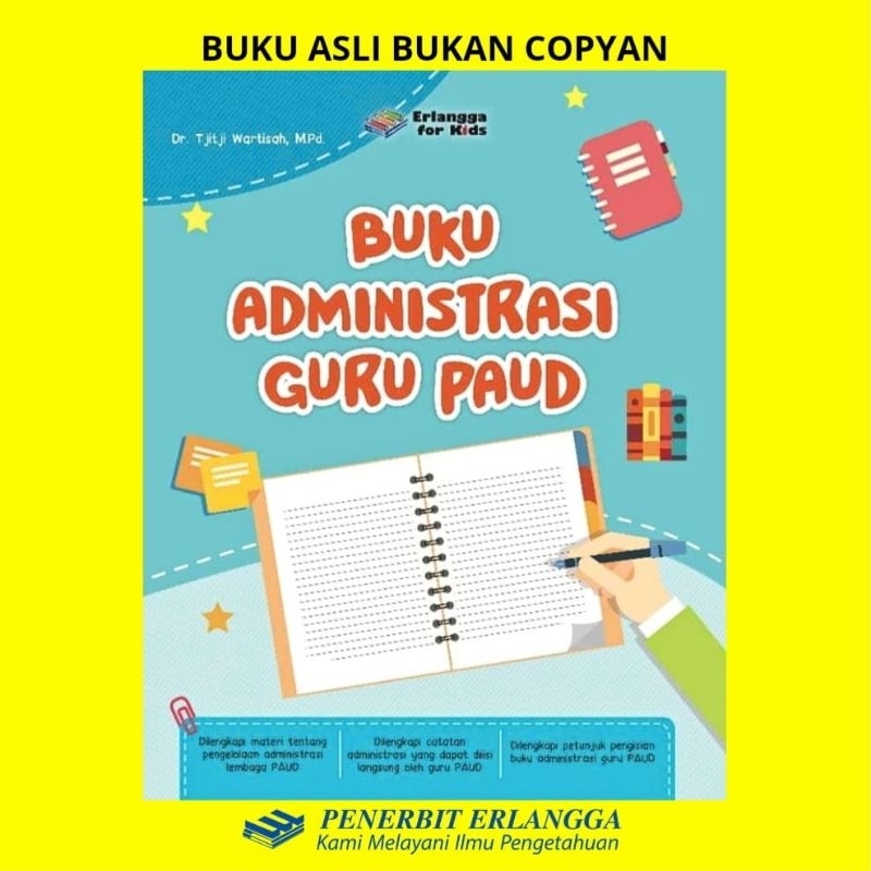 BUKU ADMINISTRASI GURU PAUD ERLANGGA ORIGINAL