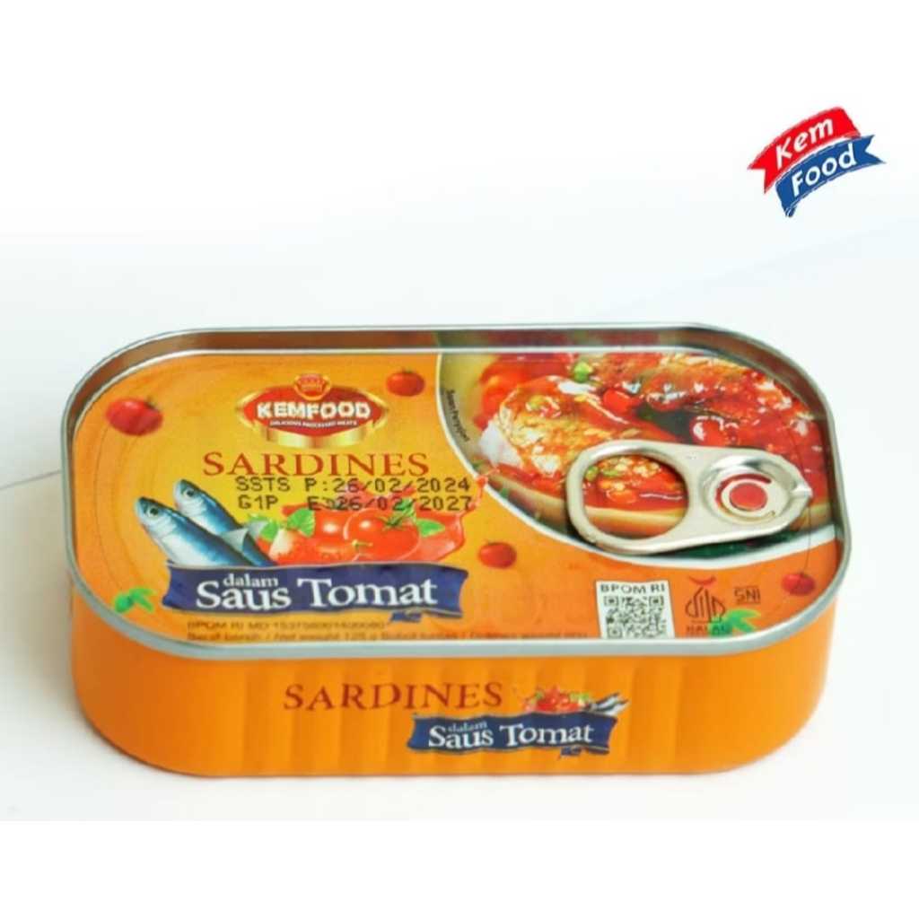 

Kemfood Sarden Saus Tomat- 125 gr