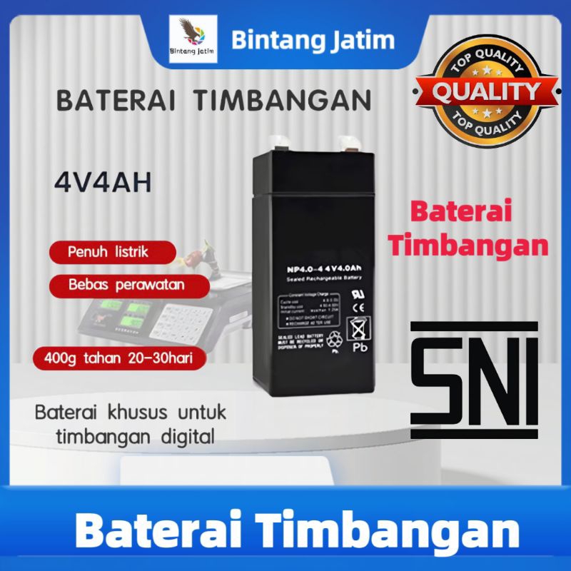 BATERAI AKI 4V 4AH / Baterai Timbangan Digital