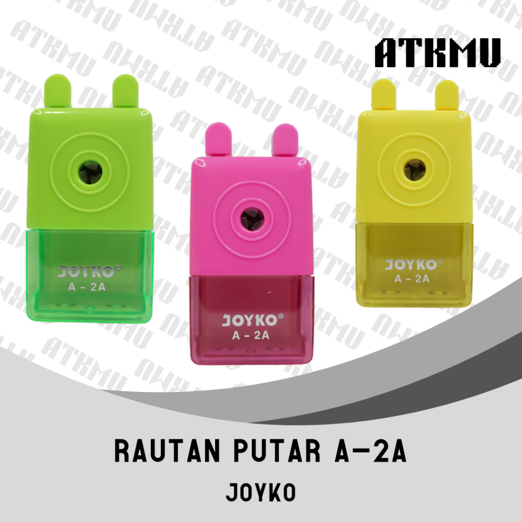 

Rautan Pensil Putar / Serutan Pensil Putar / Rautan Meja / Sharpener Joyko A-2A