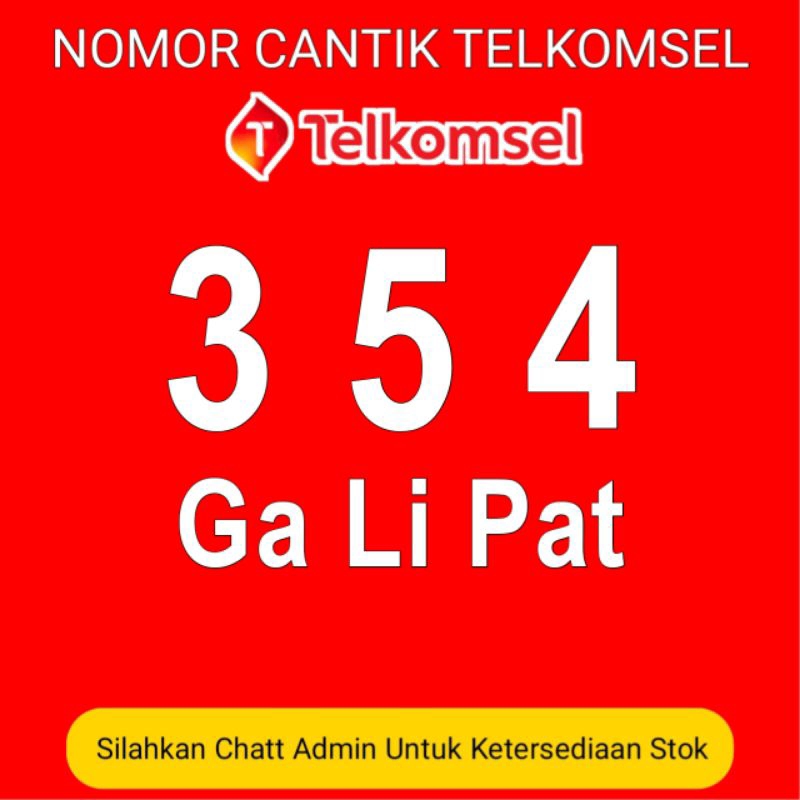 kartu perdana telkomsel nomor cantik simpati ESA 354 3554 3544