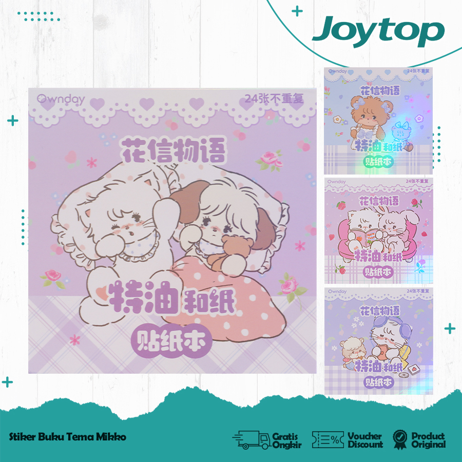 JOYTOP Buku Stiker DIY Dekorasi Mikko Handbook