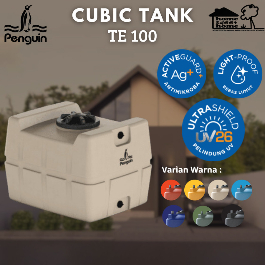 Penguin Tangki Air TE 100 Kapasitas 1000 Liter Cubic Tank