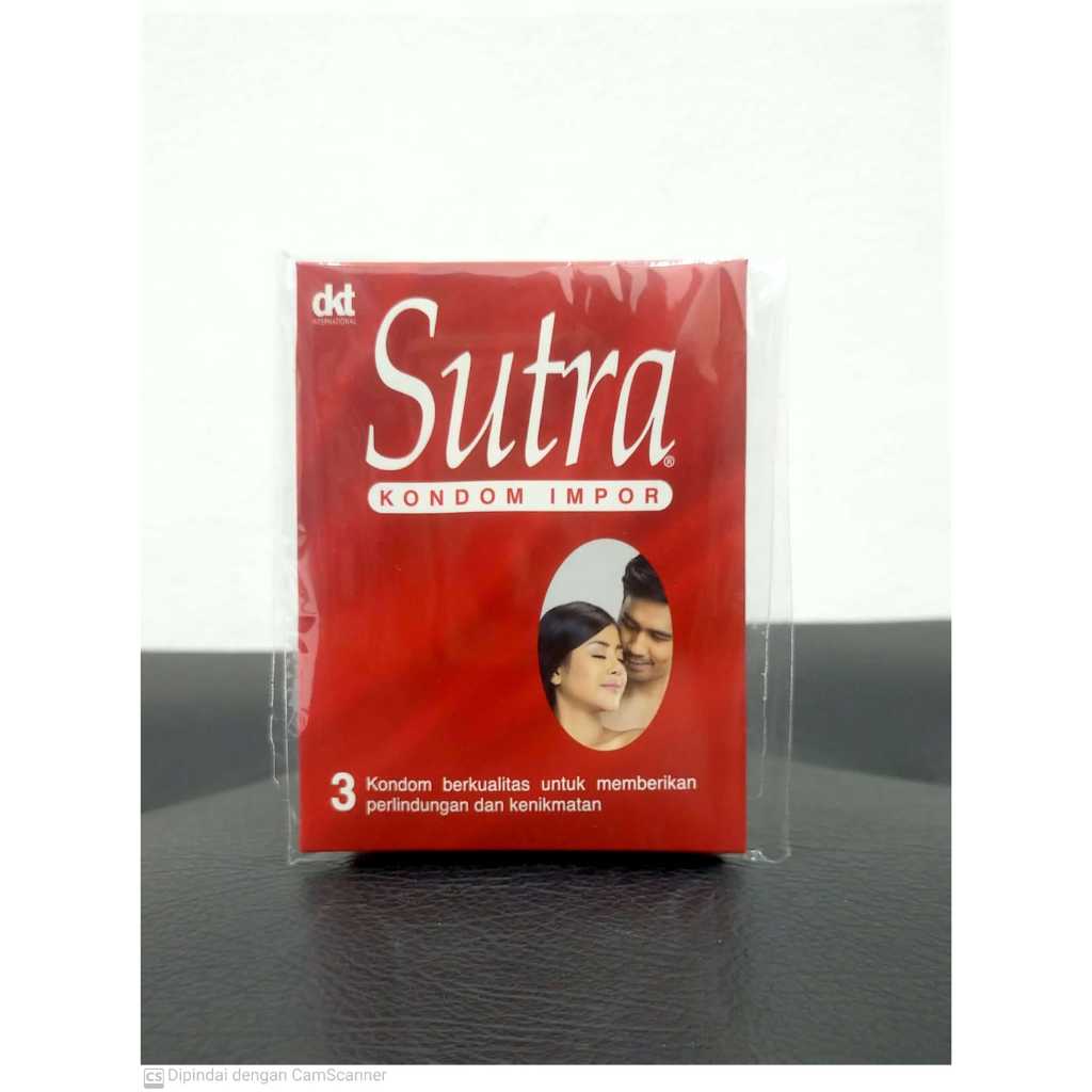 Kondom Sutra Merah Isi 3/ pelumas/ kontrasepsi