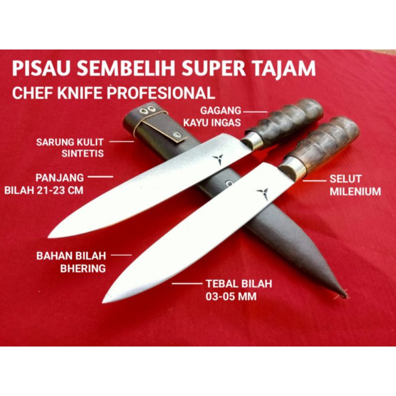 Pisau Mercy Super Tajam | Pisau Super Tajam Baja Asli | Pisau Super Tajam Original Anti Karat | Pisa