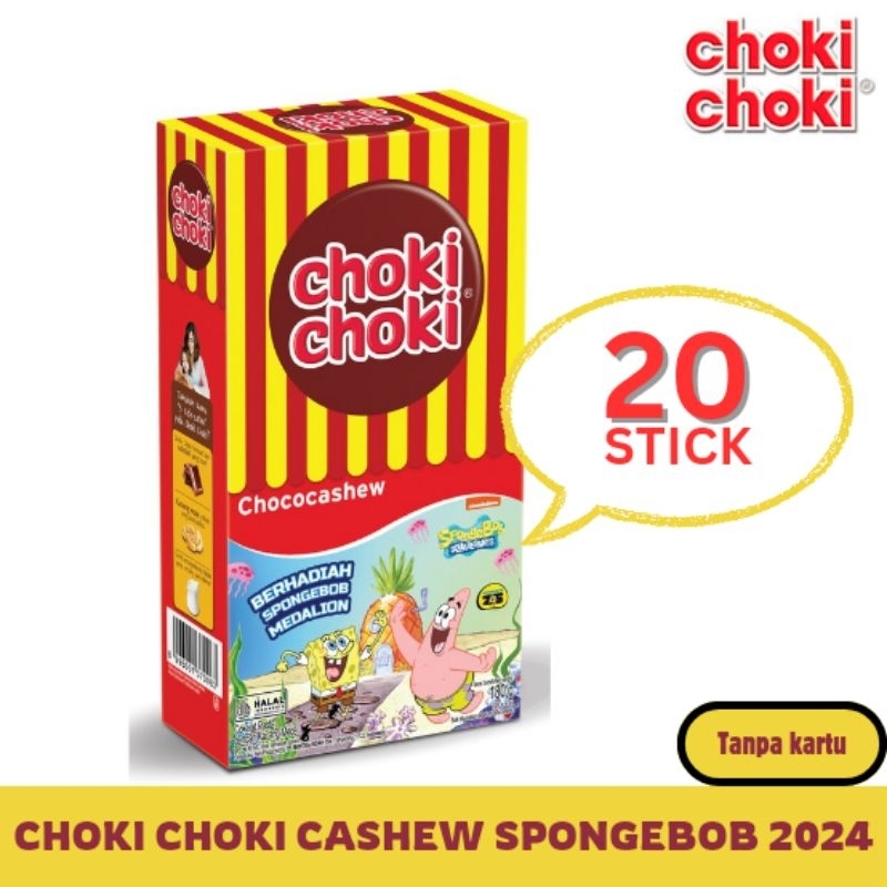 

CHOKI CHOKI CHOCOCASHEW ISI 20 PCS TANPA HADIAH KARTU