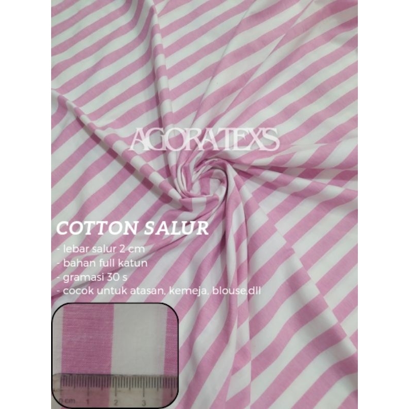 kain katun - kain katun motif - katun salur - kain katun yarndyed - katun yarndyed salur premium