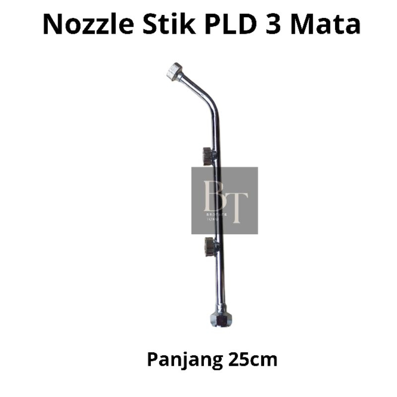 stik sprayer kabut stainless 3 mata nozzle 25 cm
