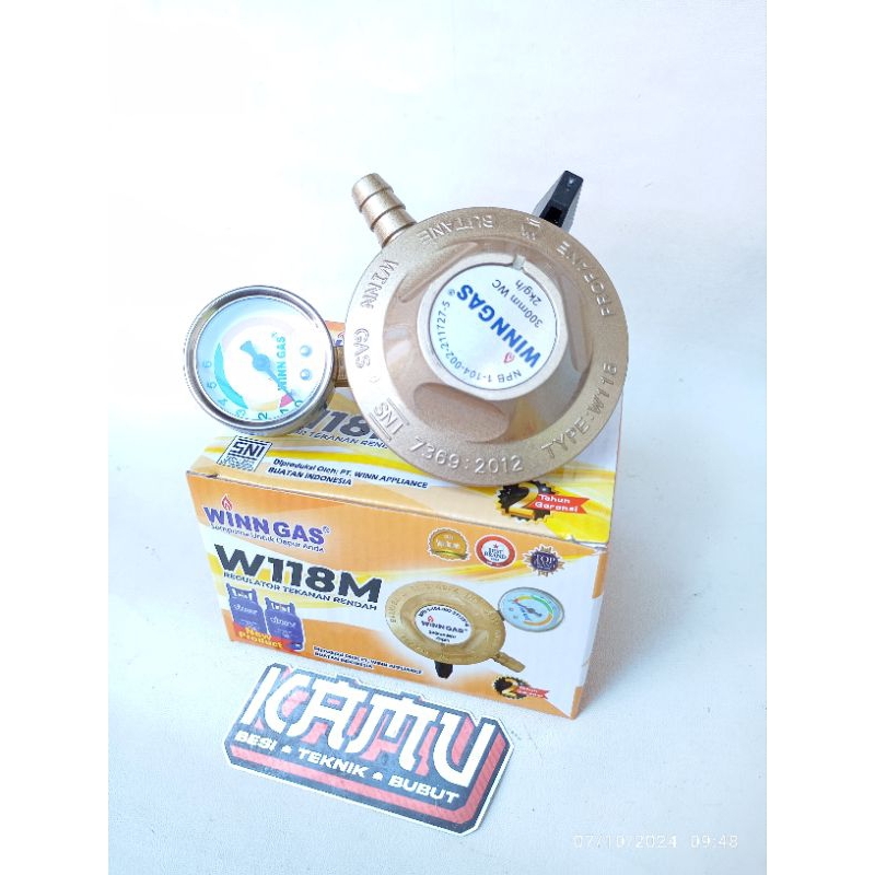 WINN GAS REGULATOR GAS LPG TEKANAN RENDAH / REGULATOR WINN GAS + METER