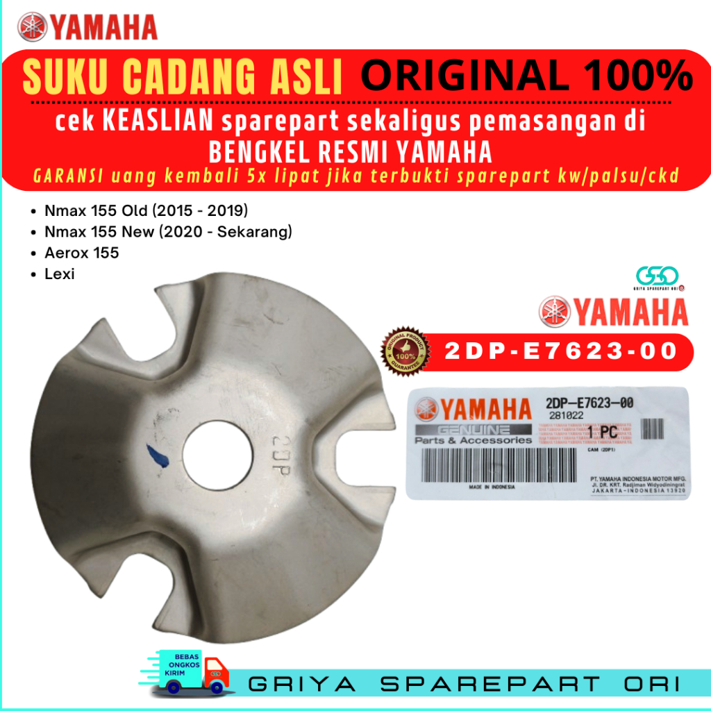 Tutup rumah roller Nmax Original Yamaha Tutup rumah roller Cam Nmax 155 Old Ori Nmax New Tutup rumah