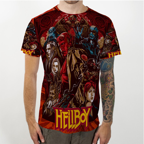 Kaos Hellboy II The Golden Army Tshirt Bahan Polyester Jersey | Casual T-SHIRT Size S M L XL XXL 3XL