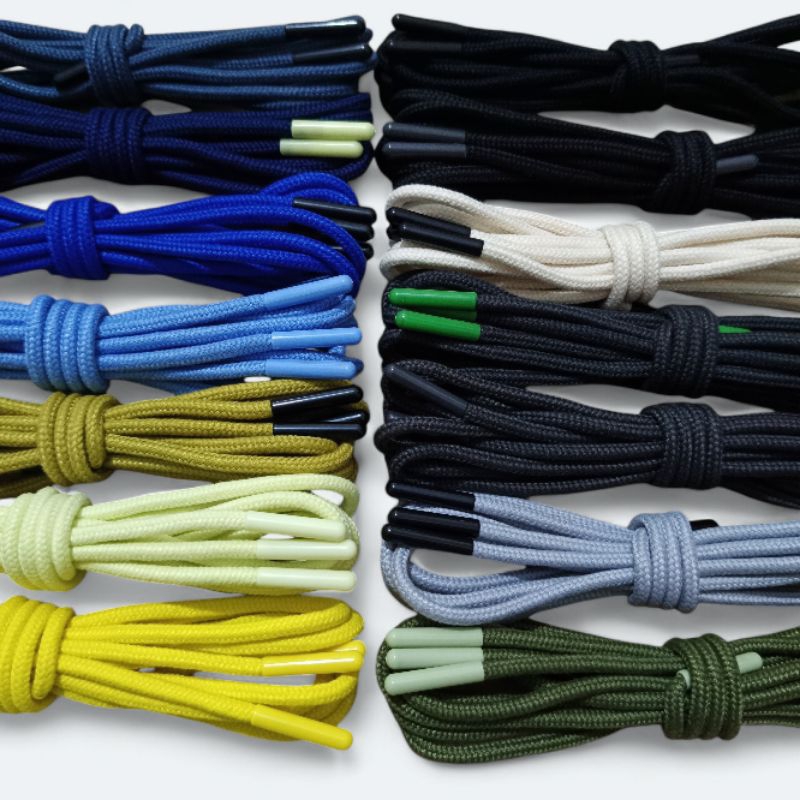 Tali sepatu bulat aglet metal.3,5mm-130cm+