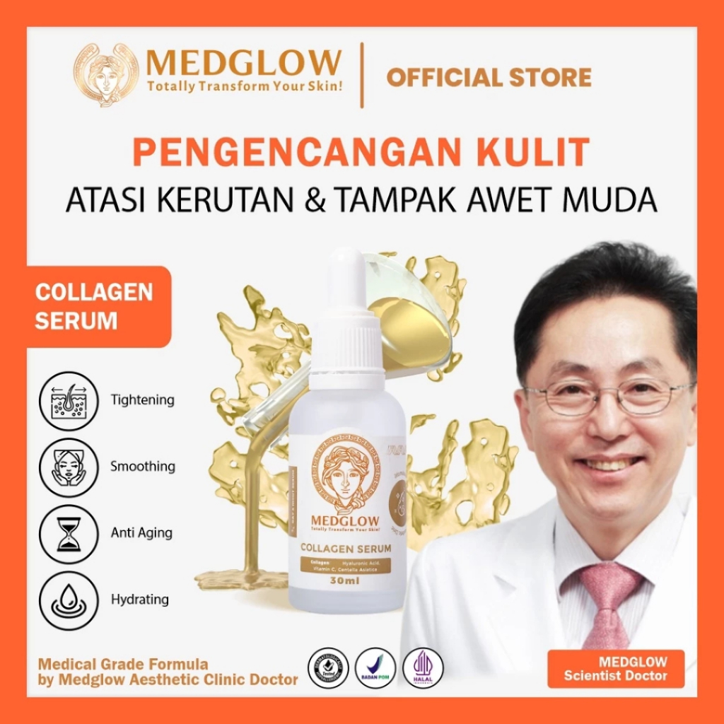 MEDGLOW CLINIC Collagen Serum 30ml BPOM HALAL