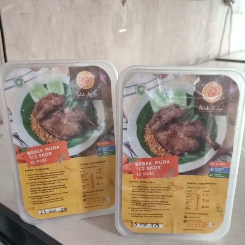 

Bebek kaleyo muda 1/2ekor