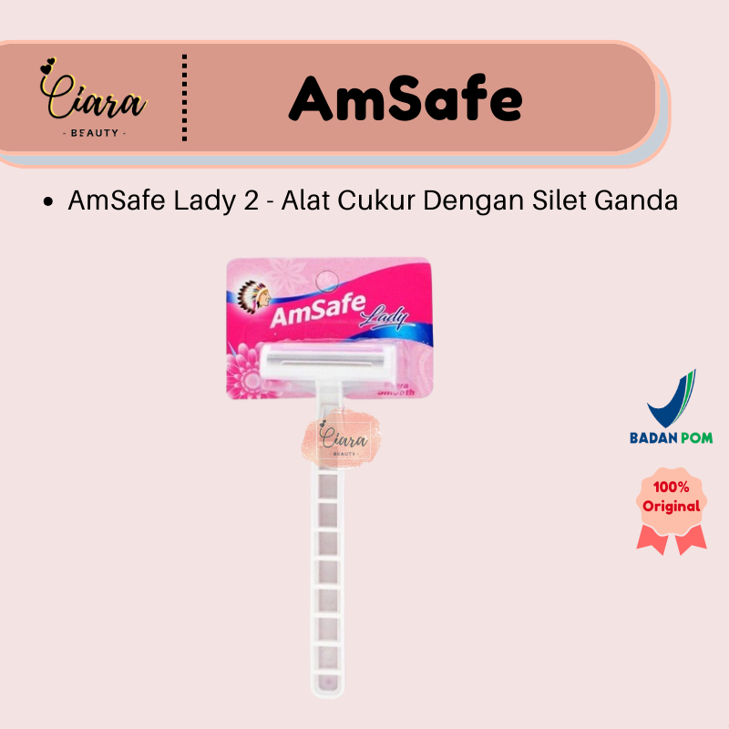 AmSafe Lady 2 - Alat Cukur Dengan Silet Ganda