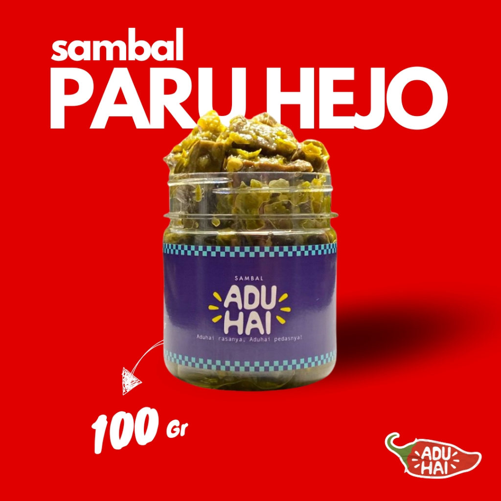 

SAMBAL ADUHAI - Sambal Paru Ijo Pedas Sambel Asli Kemasan 100gr