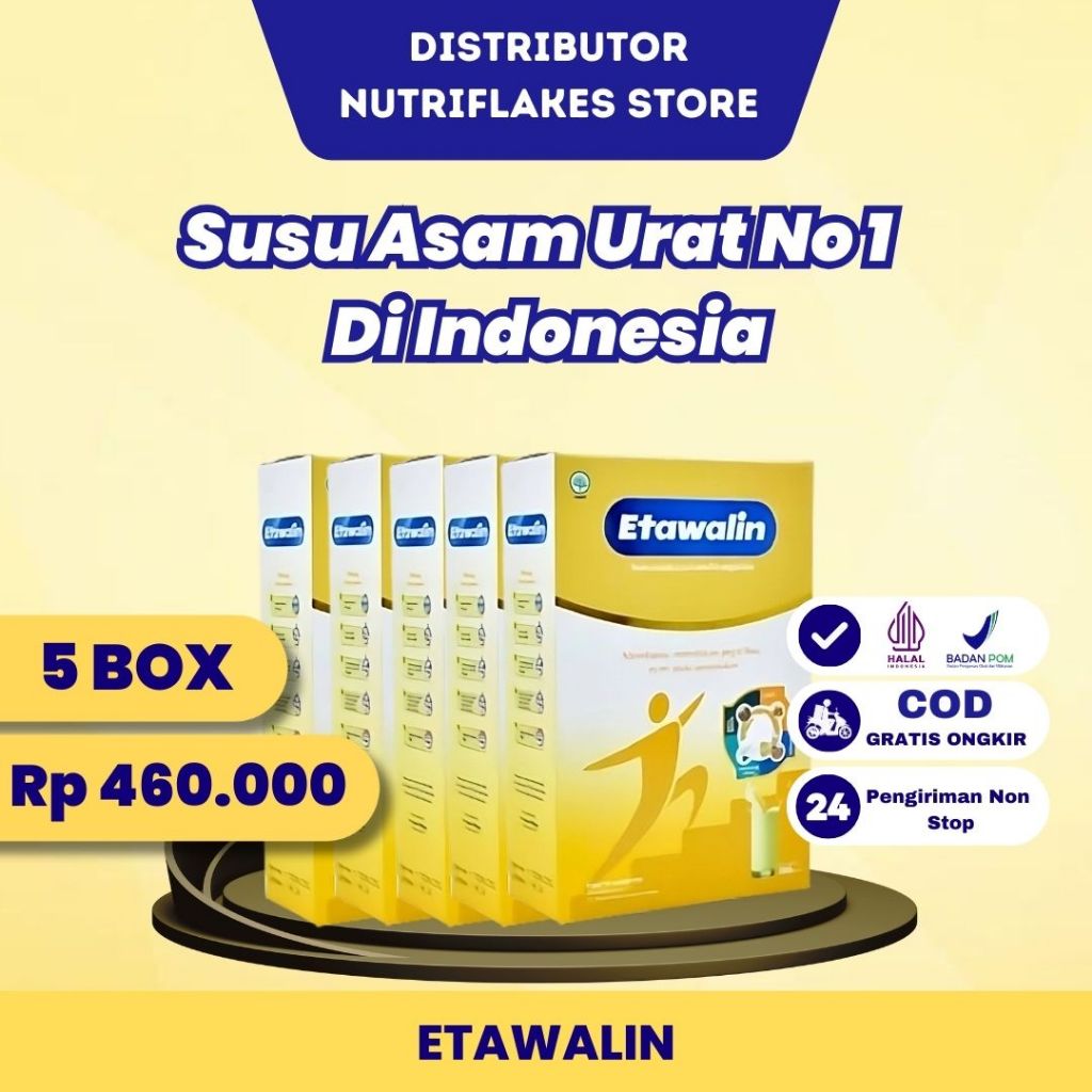 

ETAWALIN 5 BOX ORIGINAL-ETAWALIN SUSU KAMBING RASA JAHE ASAM URAT SENDI DAN TULANG DIABETES 200 GRAM